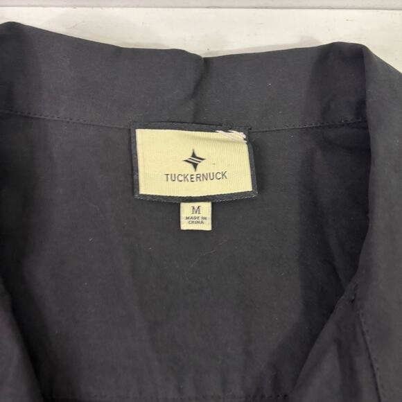 Tuckernuck Black Oversized V-neck Long Sleeve Shirt Size Medium RR0850 - Picture 6 of 8